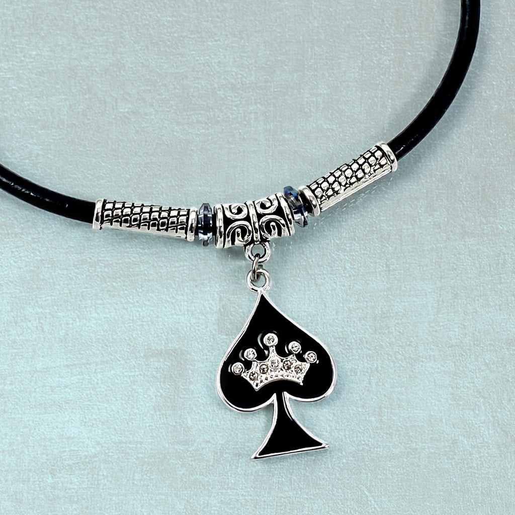 Queen of spades sale anklet charm