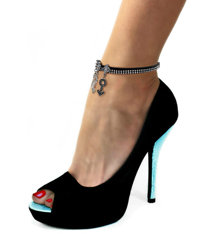 Shop 14K Gold Diamond Rose Anklet | Carbon & Hyde